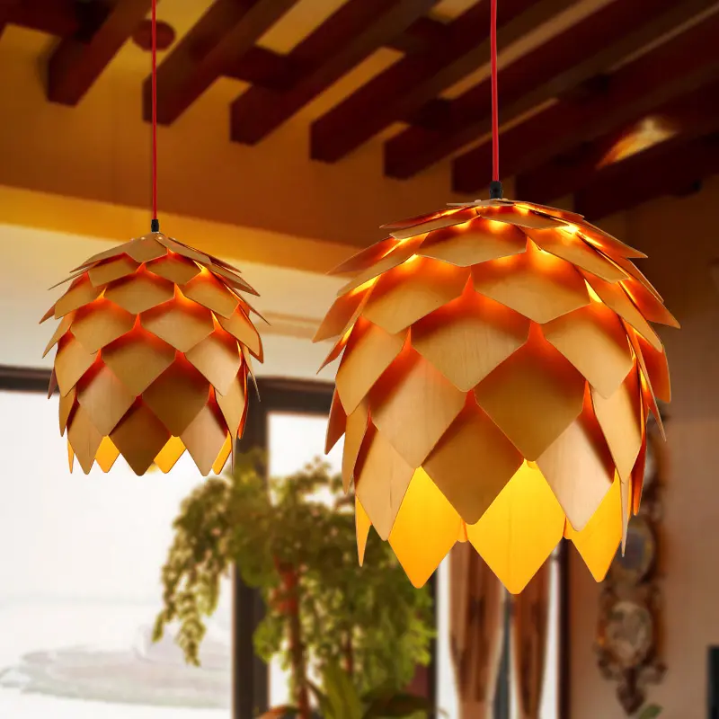 Bamboorito – Bamboo Ceiling Lamps (Flower) – Available for Pre-Order