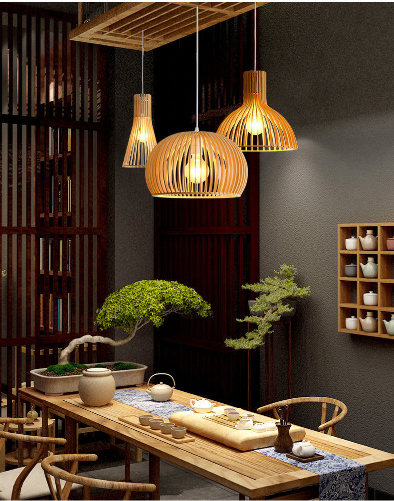 Bamboorito – Bamboo Ceiling Lamps (YL-MY02)(Curved Ribbed Dome) – Available for Pre-Order