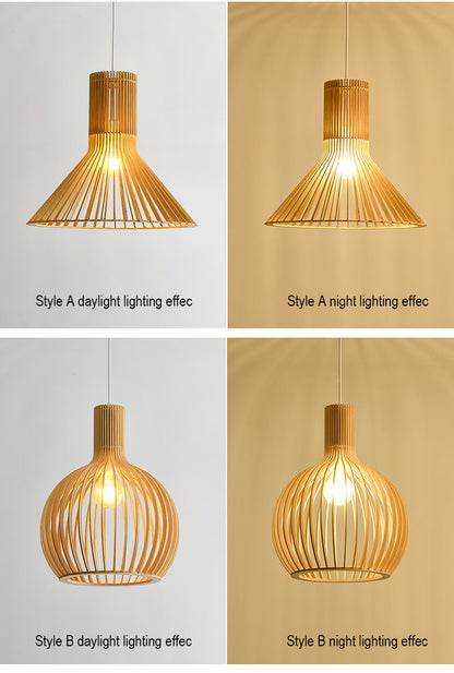 Bamboorito – Bamboo Ceiling Lamps (YL-MY02)(Curved Ribbed Dome) – Available for Pre-Order