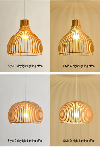 Bamboorito – Bamboo Ceiling Lamps (YL-MY02)(Curved Ribbed Dome) – Available for Pre-Order