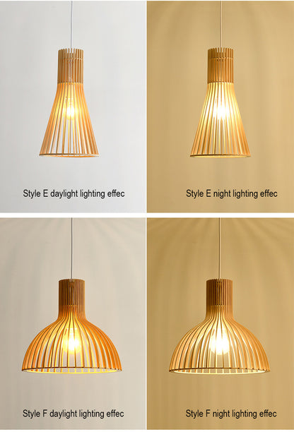 Bamboorito – Bamboo Ceiling Lamps (YL-MY02)(Curved Ribbed Dome) – Available for Pre-Order