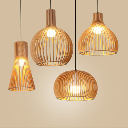 Bamboorito – Bamboo Ceiling Lamps (YL-MY02)(Curved Ribbed Dome) – Available for Pre-Order