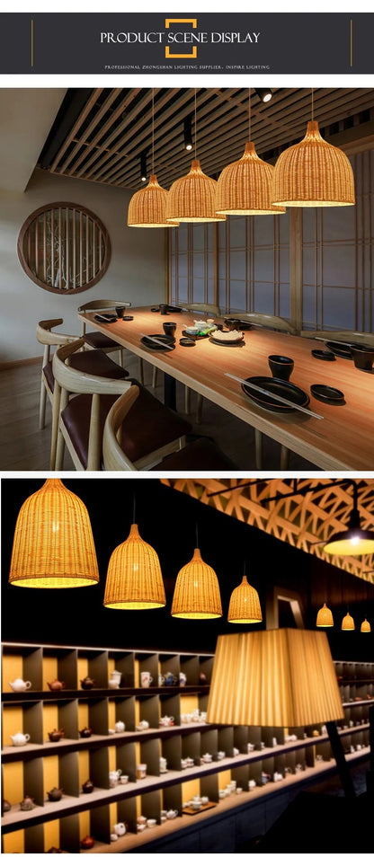 Bamboorito – Bamboo Ceiling Lamps (YL-TB02) (Bell Shape)– Available for Pre-Order