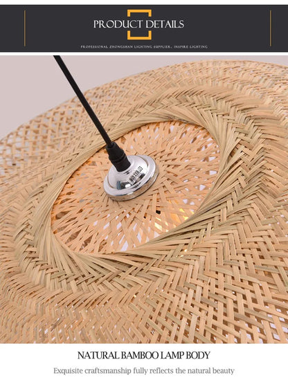 Bamboorito – Bamboo Ceiling Lamps (YL-ZB01) (Oval Swirl Design)– Available for Pre-Order