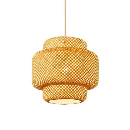 Bamboorito – Bamboo Ceiling Lamps (YL-ZB02) (Layered Cylindrical Design) – Available for Pre-Order